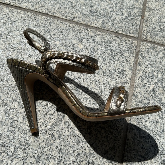 Chanel Gold Python Sandals - Picture 14 of 14